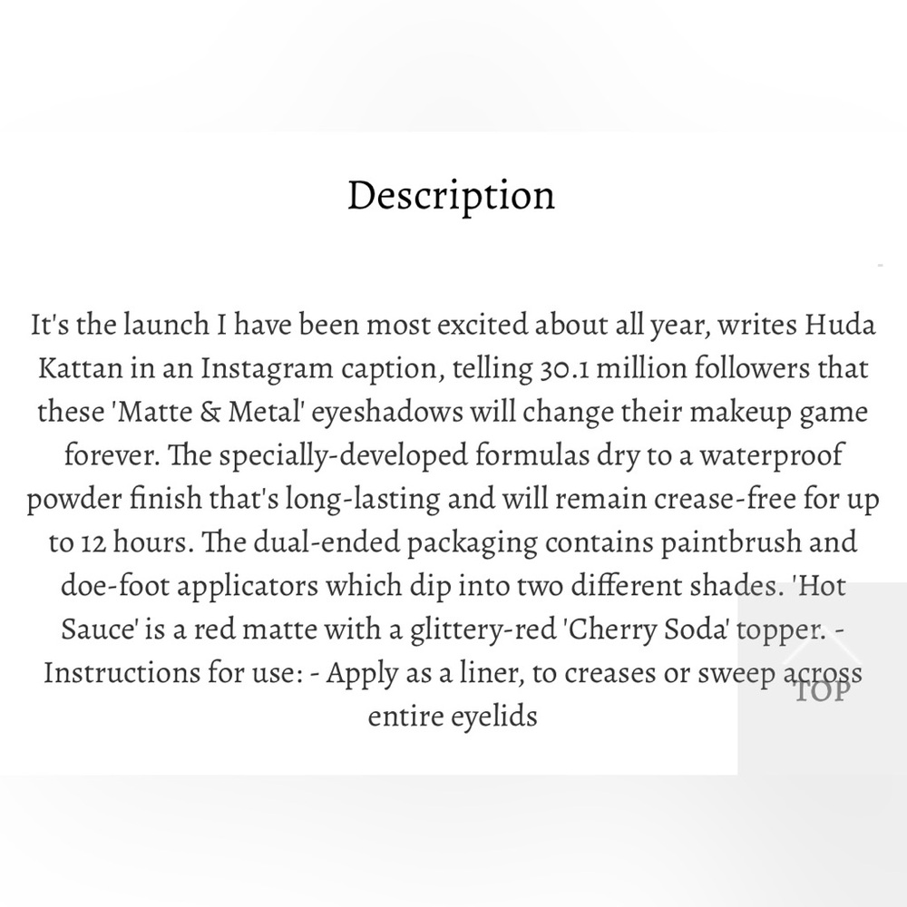 HUDA BEAUTY Cherry Soda Dual Eyeshadow  (BNIB) - Picture 6 of 6